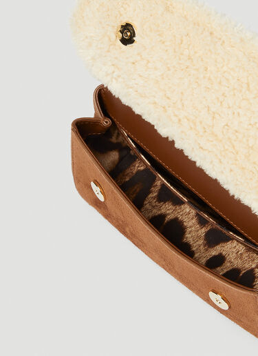 シシリー スエード製スモールハンドバッグ Dolce & Gabbana シシリー スエード製スモールハンドバッグ ブラウン dol0254014