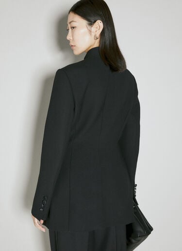 Long Single-Breasted Wool Cady Jacket Dolce & Gabbana Long Single-Breasted Wool Cady Jacket Black dol0254022