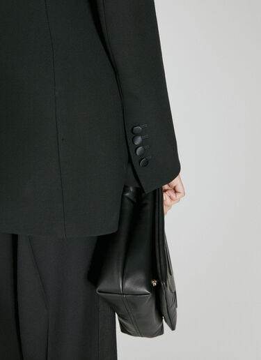 Long Single-Breasted Wool Cady Jacket Dolce & Gabbana Long Single-Breasted Wool Cady Jacket Black dol0254022