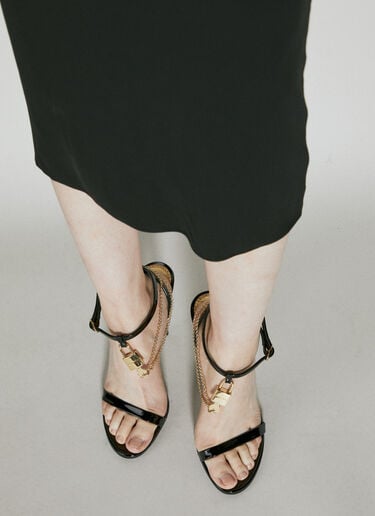 Patent Leather Heeled Sandals Dolce & Gabbana Patent Leather Heeled Sandals Black dol0254024