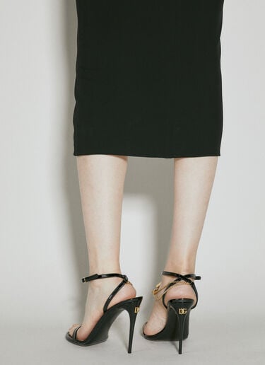 Patent Leather Heeled Sandals Dolce & Gabbana Patent Leather Heeled Sandals Black dol0254024