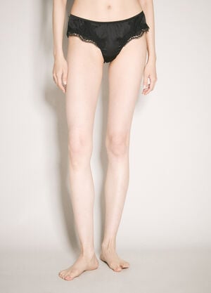 Dolce & Gabbana 蕾丝花边三角裤  黑色 dol0257002
