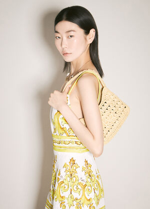 Dolce & Gabbana 3.5 拉菲草编单肩包 米色 dol0257017