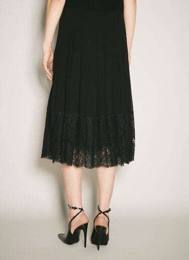 Dolce & Gabbana Pleated Skirt Black dol0258001