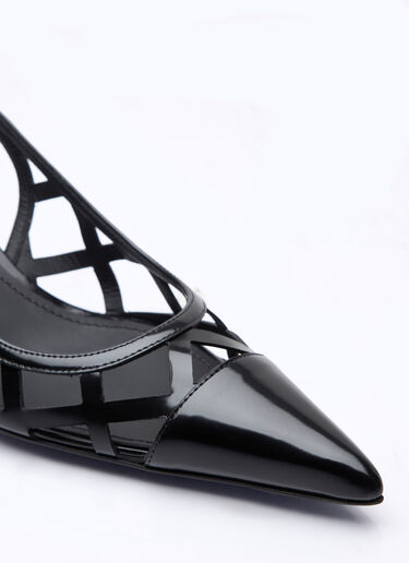 Patent Leather Slingback Pumps Dolce & Gabbana Patent Leather Slingback Pumps Black dol0258007
