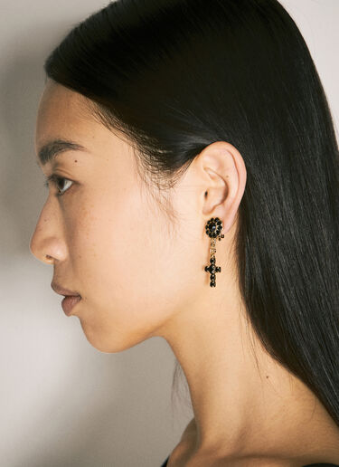 Drop Earrings with Cross Dolce & Gabbana Drop Earrings with Cross Gold dol0258011