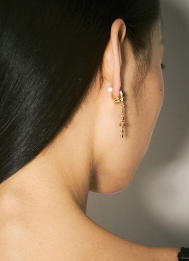 Drop Earrings with Cross Dolce & Gabbana Drop Earrings with Cross Gold dol0258011