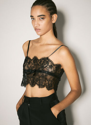 Dolce & Gabbana Lace Lingerie Top Black dol0258023