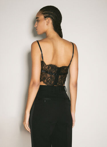 Dolce & Gabbana Lace Lingerie Top Black dol0258023
