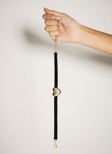 DG ハートロゴ ベルベットチョーカー Dolce & Gabbana DG ハートロゴ ベルベットチョーカー ゴールド dol0258026