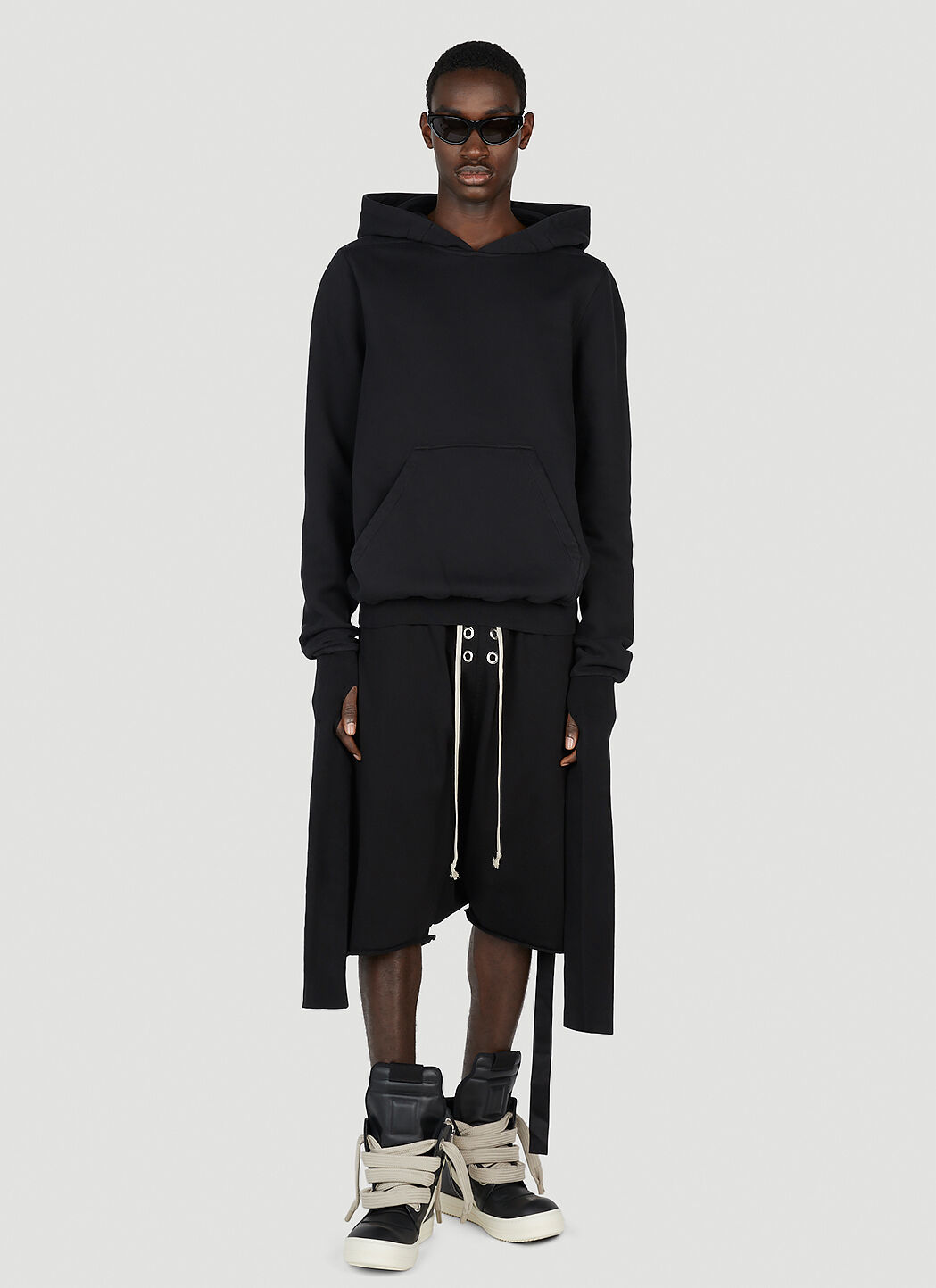 Rick Owens DRKSHDW Men's' Gimp Pods Shorts in Black | LN-CC®
