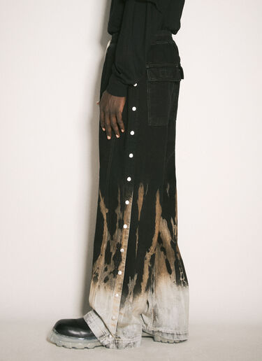 Rick Owens DRKSHDW ブリーチヘムジーンズ ブラック drk0158004