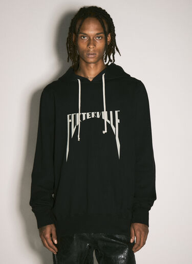 Porterville Hooded Sweatshirt Rick Owens DRKSHDW Porterville Hooded Sweatshirt Black drk0158009