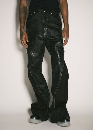 Rick Owens DRKSHDW Bolan 做旧牛仔裤 黑色 drk0158010