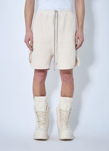 Brushed Cotton Track Shorts Rick Owens DRKSHDW Brushed Cotton Track Shorts Beige drk0160010