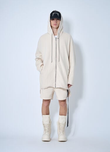 Brushed Cotton Track Shorts Rick Owens DRKSHDW Brushed Cotton Track Shorts Beige drk0160010