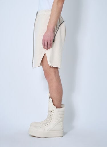 Brushed Cotton Track Shorts Rick Owens DRKSHDW Brushed Cotton Track Shorts Beige drk0160010