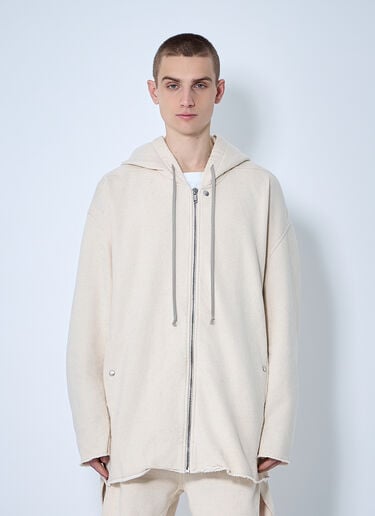 ピーター・ジップアップスウェットシャツ Rick Owens DRKSHDW ピーター・ジップアップスウェットシャツ ベージュ drk0160012