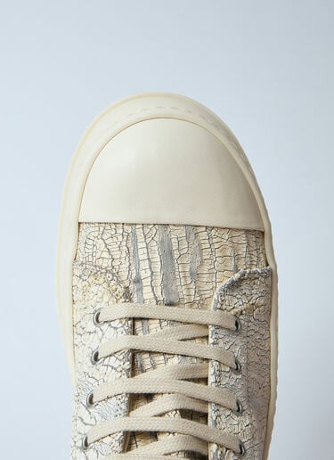 Low-Top Coated Sneakers Rick Owens DRKSHDW Low-Top Coated Sneakers White drk0160019
