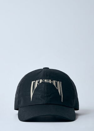 Rick Owens DRKSHDW 로고 모티프 베이스볼 캡 블랙 drk0160027