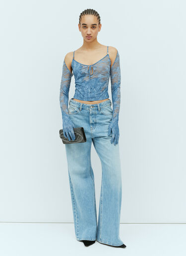 SAVAGE X DIESEL Lace-Bolero Top Blue dsf0258003