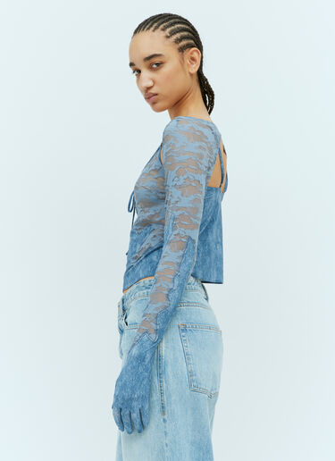 SAVAGE X DIESEL Lace-Bolero Top Blue dsf0258003