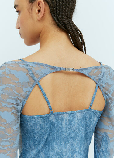 SAVAGE X DIESEL Lace-Bolero Top Blue dsf0258003
