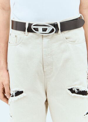 Diesel 타원형 D 로고 벨트 블랙 dsl0151010