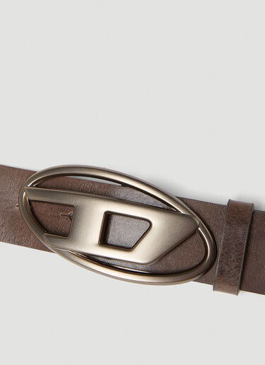 Diesel 1DR Logo Buckle Belt Brown dsl0153030