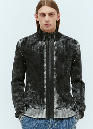 Diesel K-Arini ジップアップニットセーター  ブラック dsl0157020