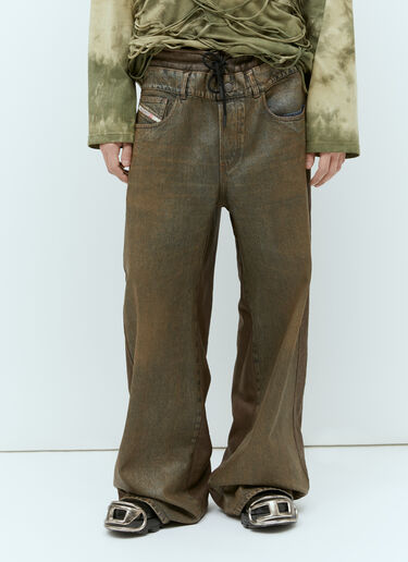 Diesel D-Cali-S 涂层牛仔裤  棕色 dsl0157028