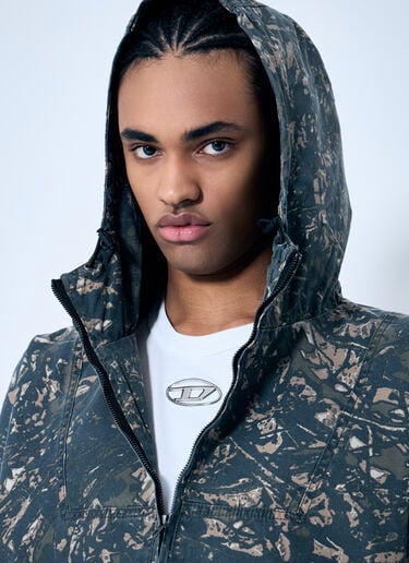 J-Lint Hooded Jacket Diesel J-Lint Hooded Jacket Grey dsl0159004