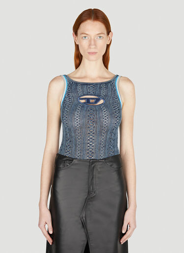 M-Ilagros Logo Plaque Bodysuit Diesel M-Ilagros Logo Plaque Bodysuit Light Blue dsl0252005