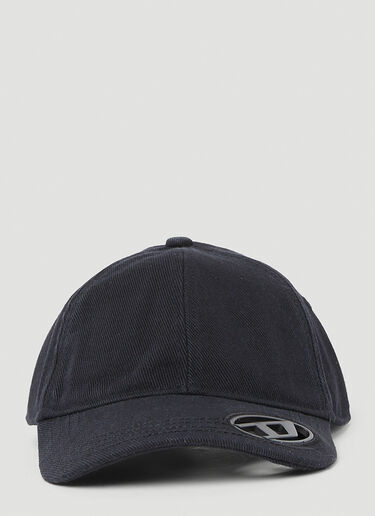 Logo Plaque Baseball Cap Diesel Logo Plaque Baseball Cap Black dsl0253001