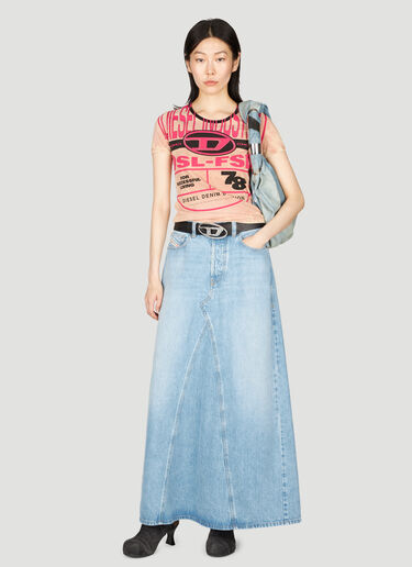 Diesel T-Uncutie-Long-N8 티셔츠 핑크 dsl0255012