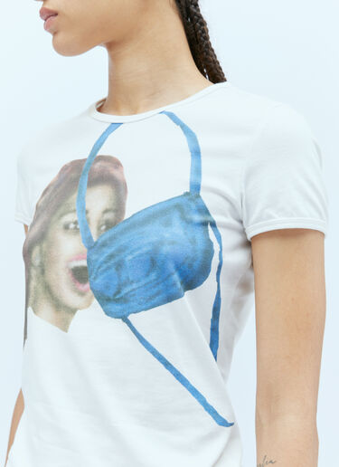 Diesel T-Uncutie-Long-N19 티셔츠 화이트 dsl0256009