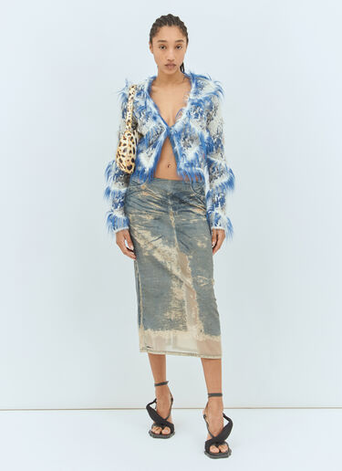 De-Pra-Mini-Fsf Midi Skirt Diesel De-Pra-Mini-Fsf Midi Skirt Blue dsl0258005
