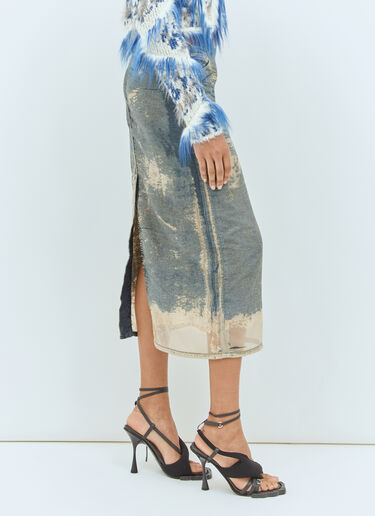 De-Pra-Mini-Fsf Midi Skirt Diesel De-Pra-Mini-Fsf Midi Skirt Blue dsl0258005