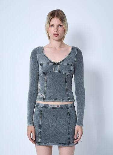 Diesel T-엘린 탑  그레이 dsl0259008