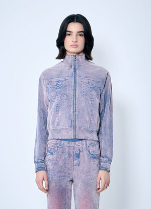 Diesel F-Slitly Zip-Up Sweatshirt Pink dsl0259009