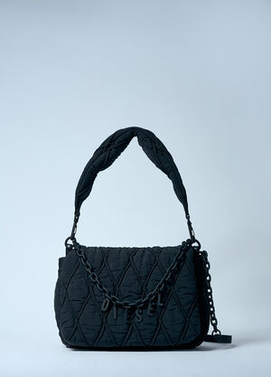 Diesel Charm-D 中号单肩包 黑色 dsl0259044