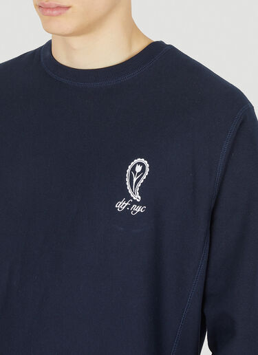 Paisley Logo Sweatshirt DTF.NYC Paisley Logo Sweatshirt Blue dtf0150005