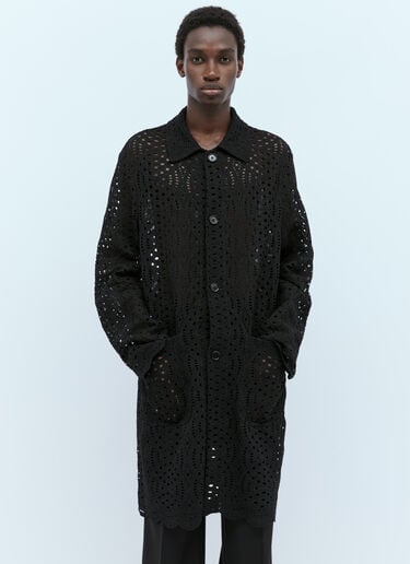 Rankin Lace Coat Dries Van Noten Rankin Lace Coat Black dvn0154002