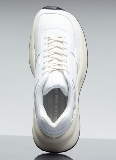 Dries Van Noten Chunky Sole Leather Sneakers White dvn0154033