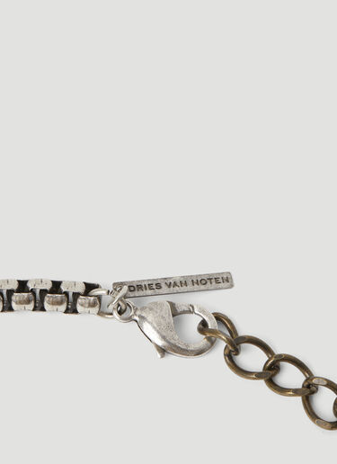 Dries Van Noten 대조적인 체인 목걸이  골드 dvn0156048