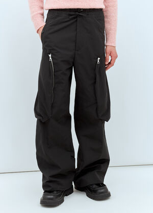 Dries Van Noten 抽绳工装裤 黑色 dvn0158010