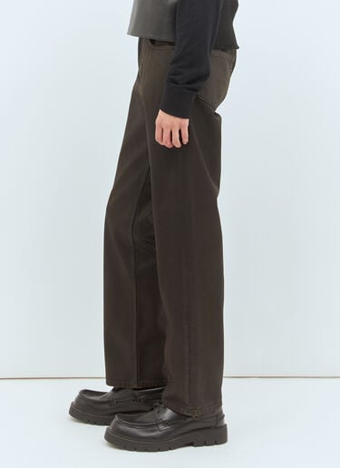 Waxed Jeans Dries Van Noten Waxed Jeans Dark Brown dvn0158014
