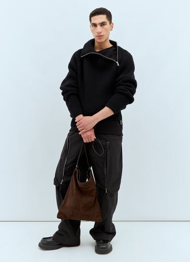 Monty Wool Sweater Dries Van Noten Monty Wool Sweater Black dvn0158021