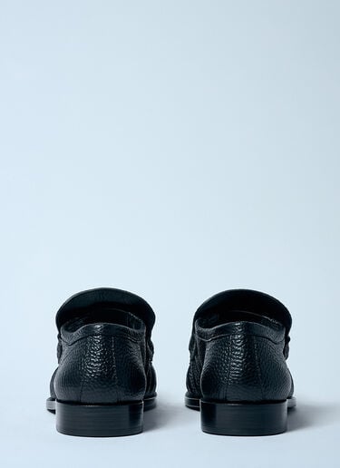 ペブルグレインレザーローファー Dries Van Noten ペブルグレインレザーローファー ブラック dvn0158027