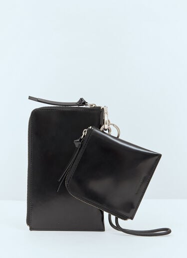 漆皮双折钱夹 Dries Van Noten 漆皮双折钱夹 黑色 dvn0158037